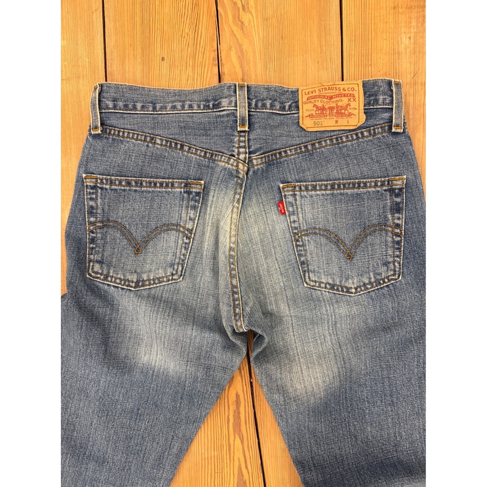 Vintage 90s Levi's 501‎ Jeans Made in Mexico 100% Cotton Button Fly 33x30